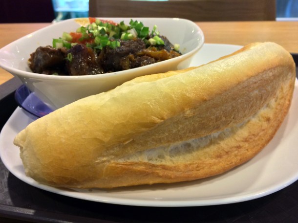 beef stew with baguette at aobaba elephant and castle