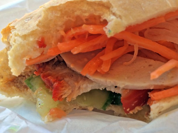 close up of classic banh mi at chaonow