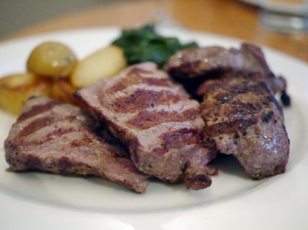 grilled steak at sardo