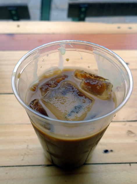iced vietnamese coffee at banh mi 11 shoreditch