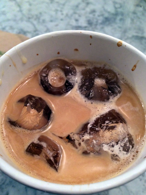 iced vIetnamese coffee at bep haus