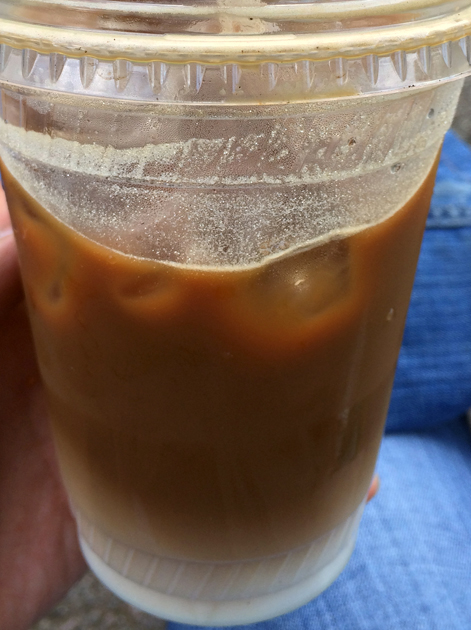 iced vietnamese coffee at caphe house