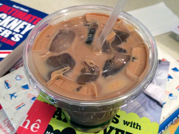 iced vietnamese coffee at city caphe