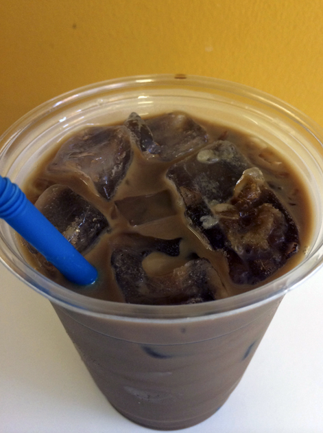 iced vietnamese coffee at pho express