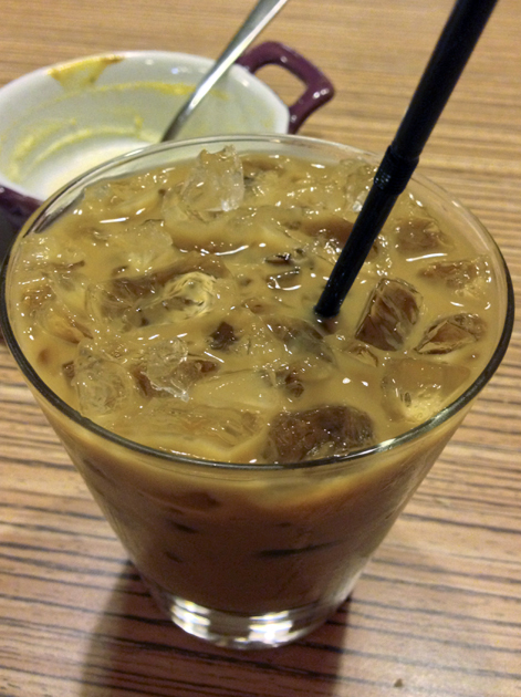 iced vietnamese coffee at viet eat