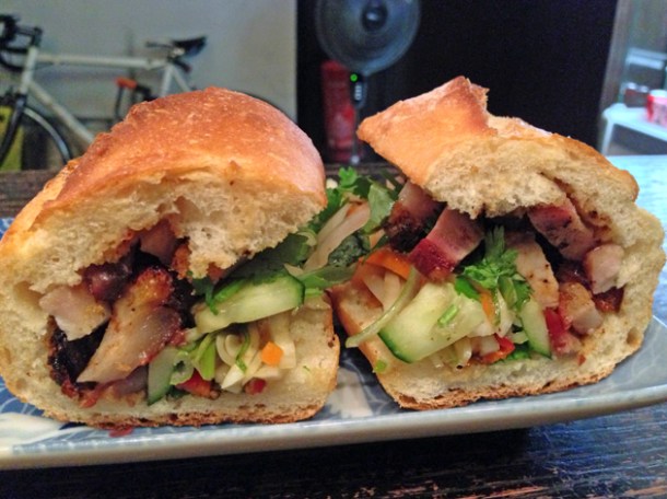 pork belly banh mi at keu