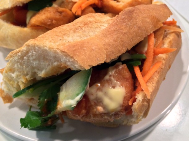 tofu baguette at bun cha