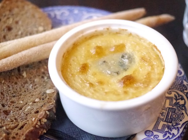 gorgonzola custard at 8 hoxton square