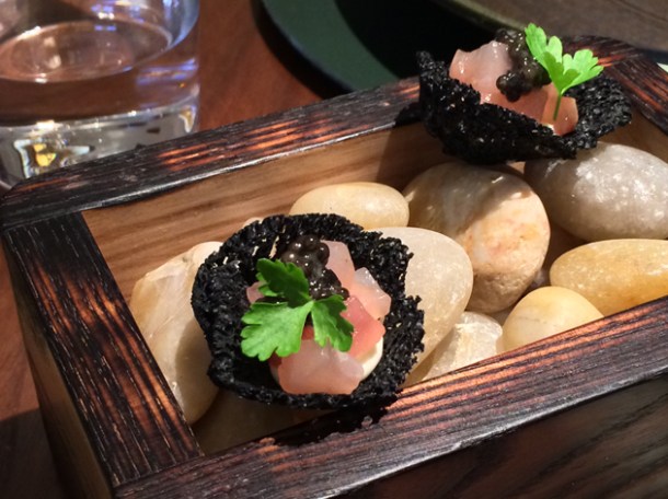mackerel, caviar and cream at fera at claridge's