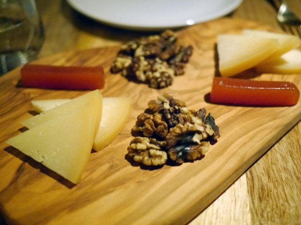 basque sheep's milk cheese with quince and walnuts at bilbao berria london
