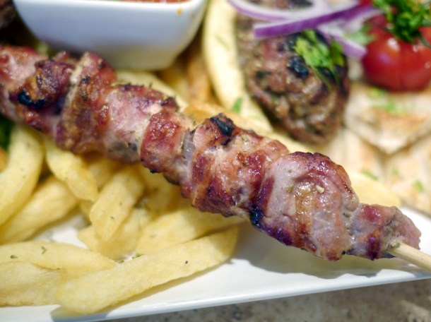 chicken souvlaki at 21 bateman street