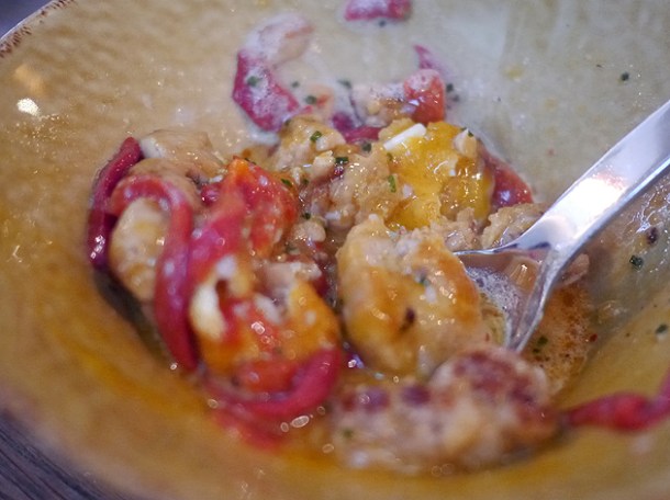 lamb sweetbreads in egg sauce at iberica marylebone