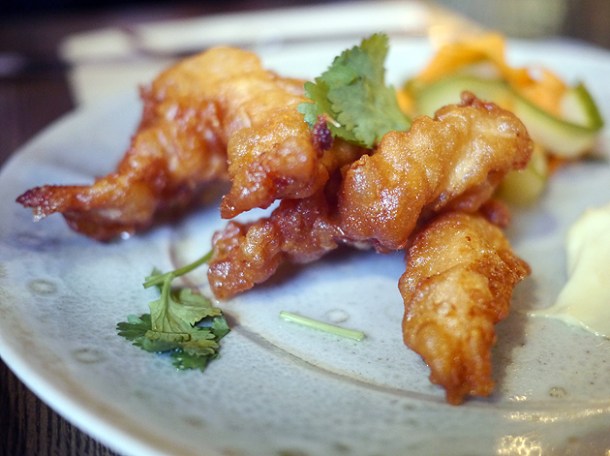chicken tempura at whyte and brown