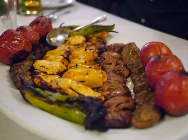 mix grill platter at azerbaijan finchley