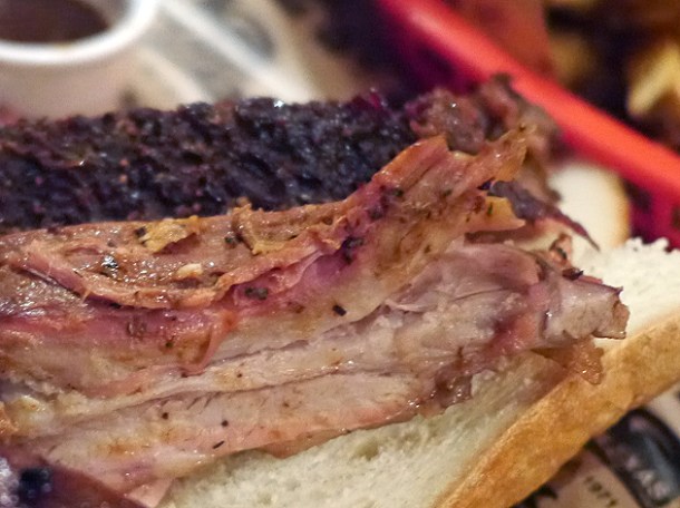 pork spare ribs at texas joe's shoreditch