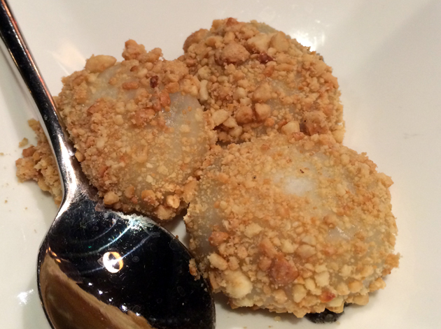 black sesame paste dumplings at 17 notting hill