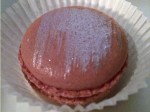 champagne and peach macaron at courtesan