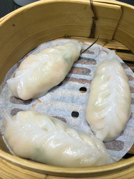 crab and prawn dumplings at ping pong