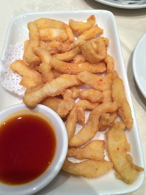deep fried squid at young cheng