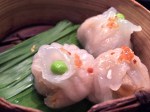 wasabi and green tea har gau at crazy bear