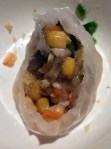 monks vegetable dumpling filling at pearl liang