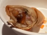 inside shredded taro crispy prawn spring roll at pearl liang