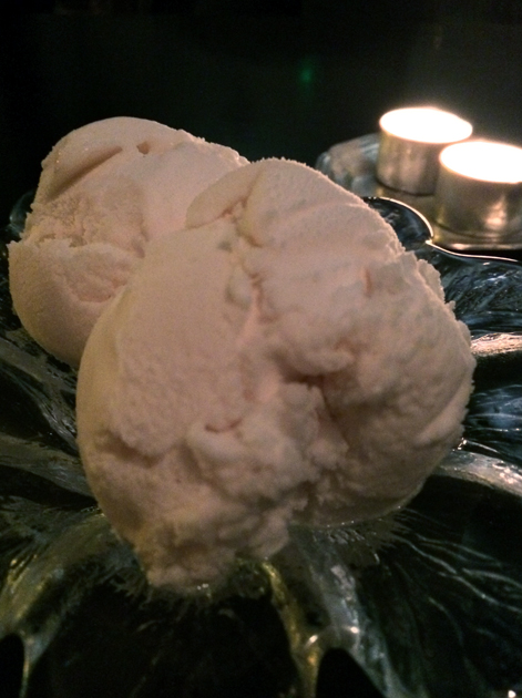 lychee and rose sorbet at courtesan