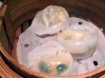 scallop and prawn dumplings at dim t