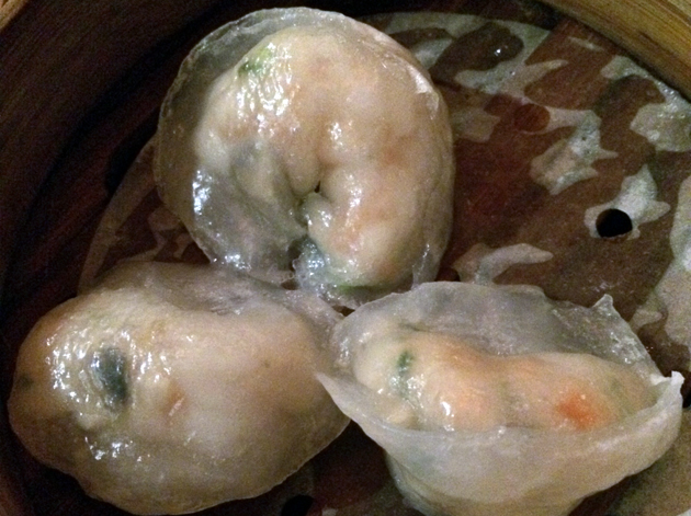 scallop and prawn dumplings at yum cha silks and spice