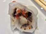 scallop and shiitake dumpling filling at ping pong