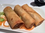 shredded taro crispy prawn roll at pearl liang