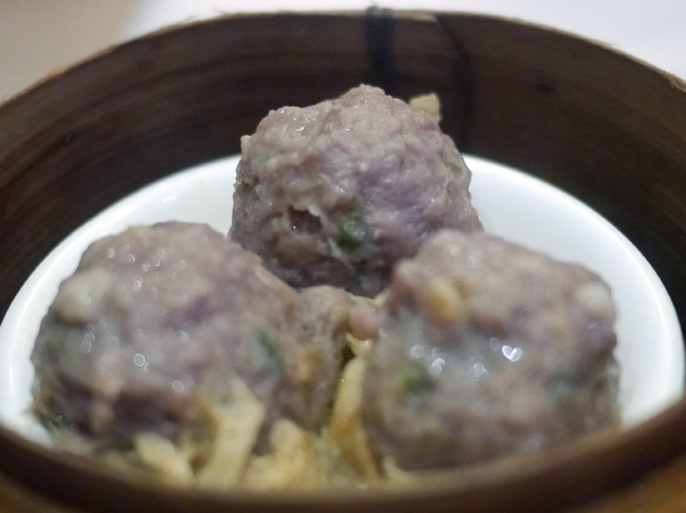 steamed beef balls at new china
