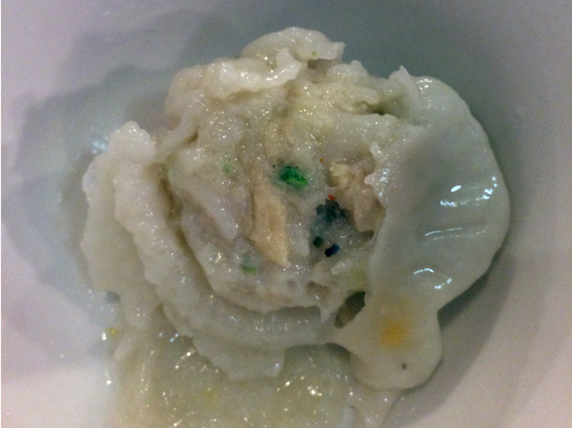 supreme shanghai seafood dumpling filling at shanghai dalston