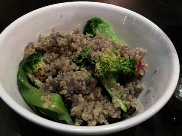 kale, quinoa and broccoli at tredwells