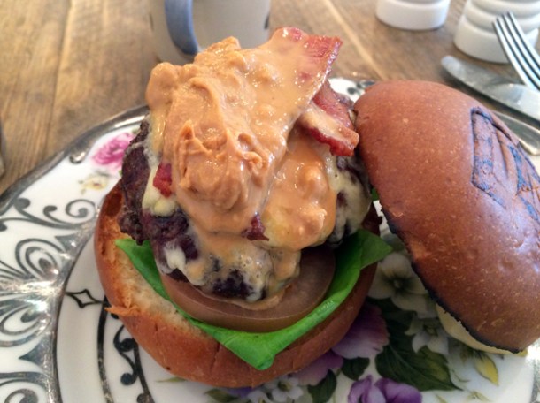 peanut butter burger at bobo social