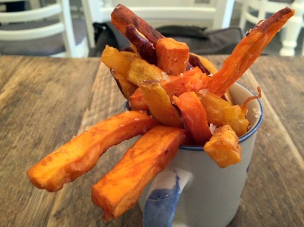 sweet potato chips at bobo social
