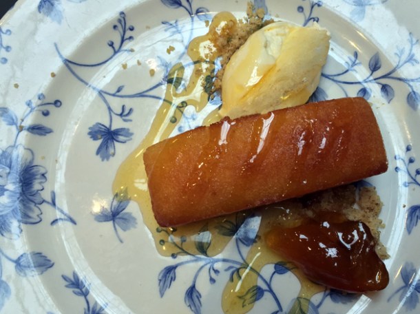 basboussa semolina cake at the palomar