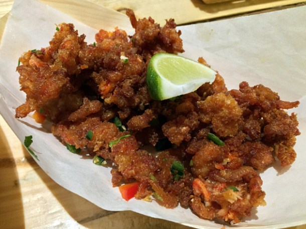 deep fried lobster legs at lobster kitchen
