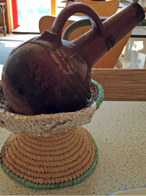 eritrean coffee jug at blue nile cafe woolwich