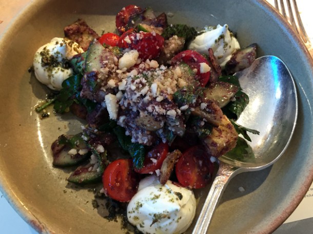 fattoush salad at the palomar