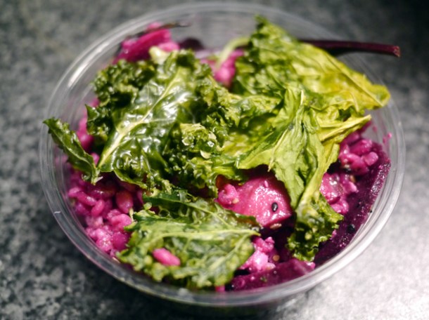 feta, kale and pickled beetroot salad from wild game co