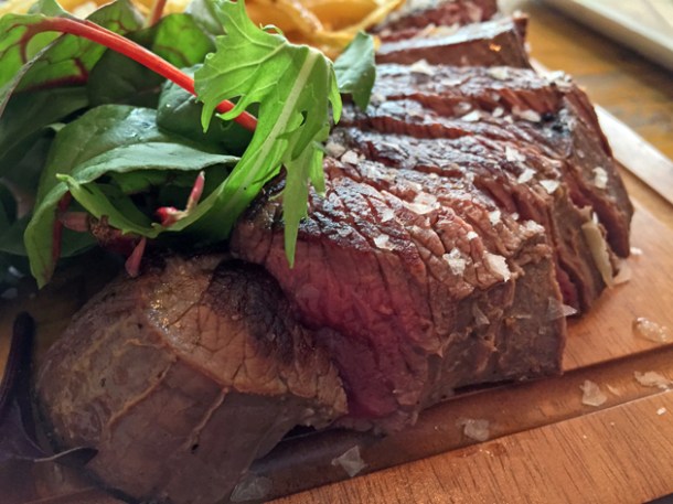 venison steak at wild game co
