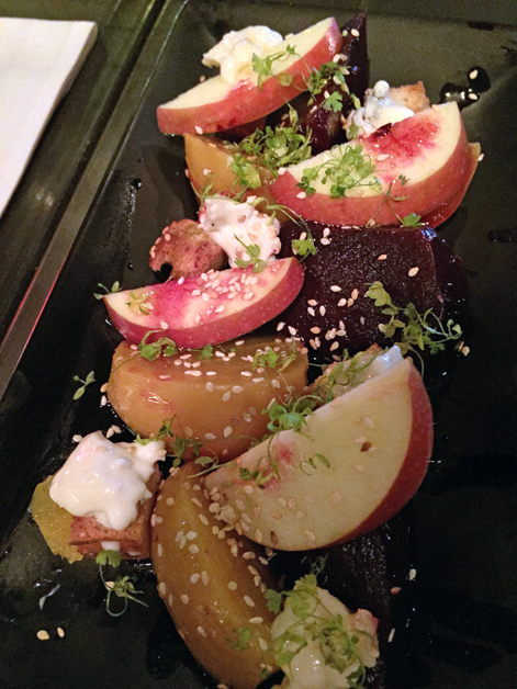 beets and roquefort salad at hotbox