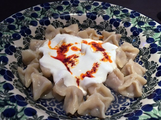 manti dumplings at babaji pide