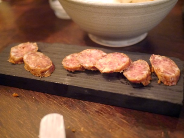 pork and fennel salami at the manor clapham