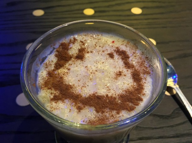 rice pudding with sour cherry at babaji pide