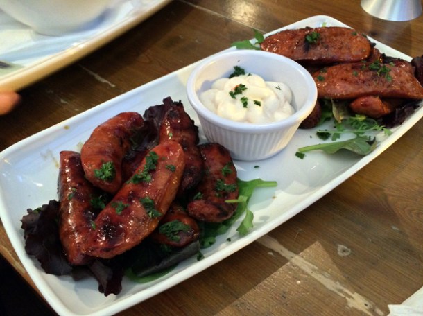 chorizo at the thirsty bear