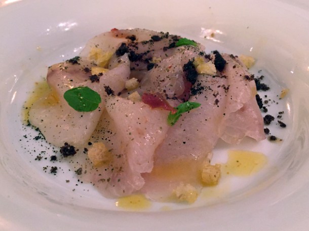 smoked swordfish at al ceppo roma