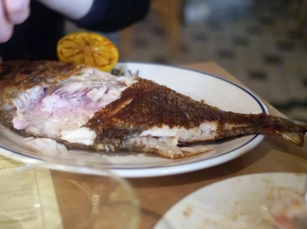 fennel stuffed sea bream at rex and mariano