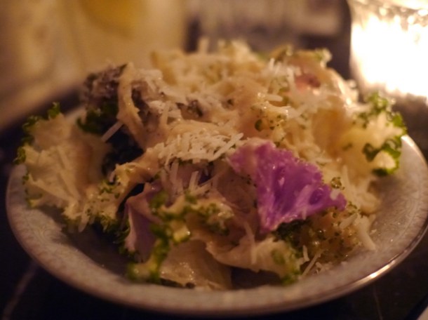 kale and parmesan at blacklock